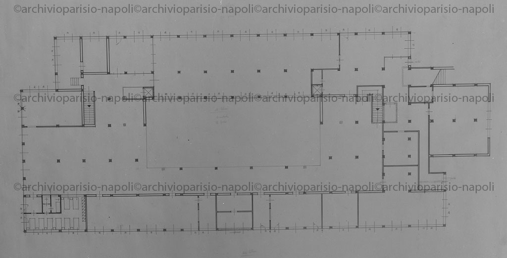 Planimetria piano interrato Istituto di Bagnoli
