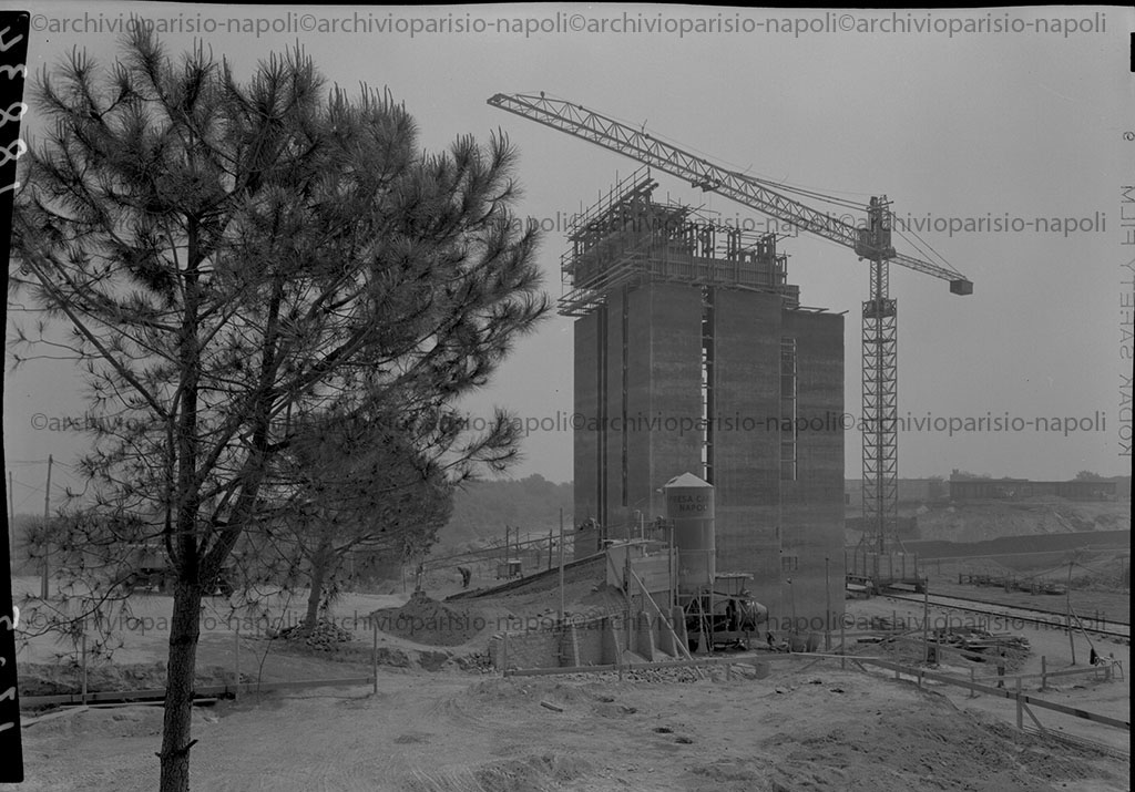 veduta esterna degli edifici del Nuovo Policlinico in costruzione