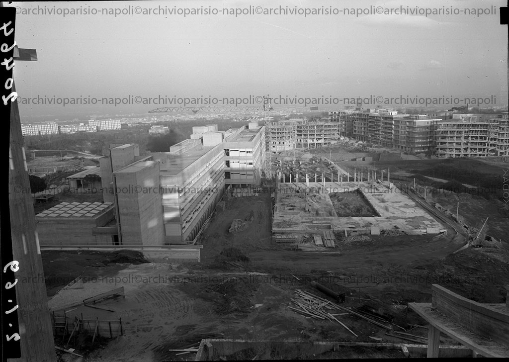 veduta del Nuovo Policlinico in costruzione